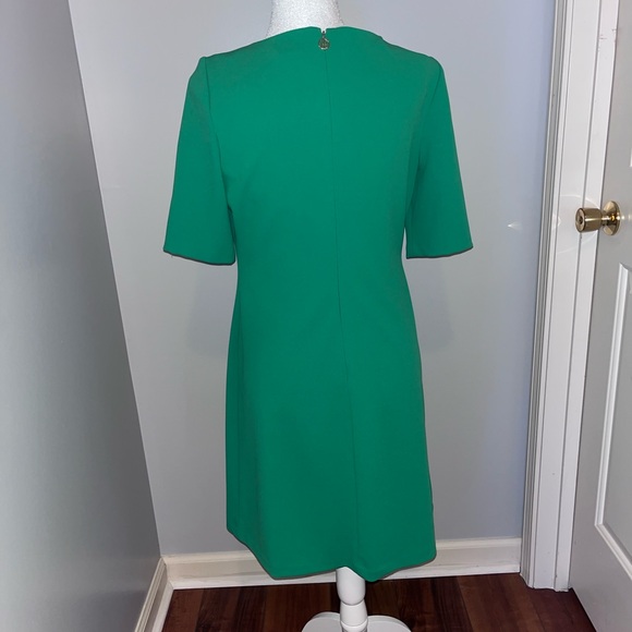 Tommy Hilfiger Green Mini Dress with Buttoned Sleeves - Picture 3 of 8